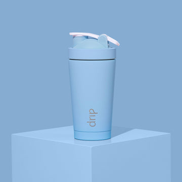 Ocean Blue Stainless Steel Protein Shaker